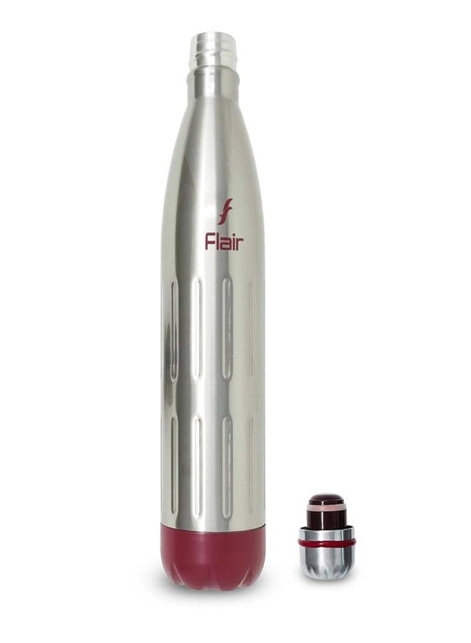 Flair Ivy Insulated Steel Bottle | Upto 24 Hours Hot & Cold | Leakproof, BPA-Free, Tough & Durable, Copper Coated-Double Walled, Rust Free Water Bottle (750 ml,Red) - Image 2
